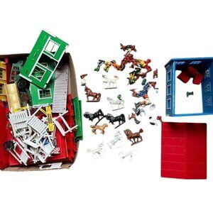 Big Buffalo Western Town Jean Hofler Horse Cowboy Play Set Buildable Toy VtG
